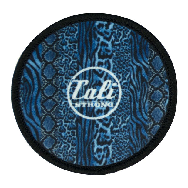 CALI Strong White Blue Round Sublimated Hook-and-Loop Morale Patch - Patches - Image 1 - CALI Strong