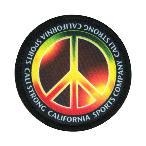 CALI Strong Peace Sign Round Sublimated Hook-and-Loop Morale Patch - Patches - Image 1 - CALI Strong