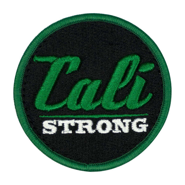 CALI Strong Black Green White Round 3D Embroidered Hook-and-Loop Morale Patch - Patches - Image 1 - CALI Strong